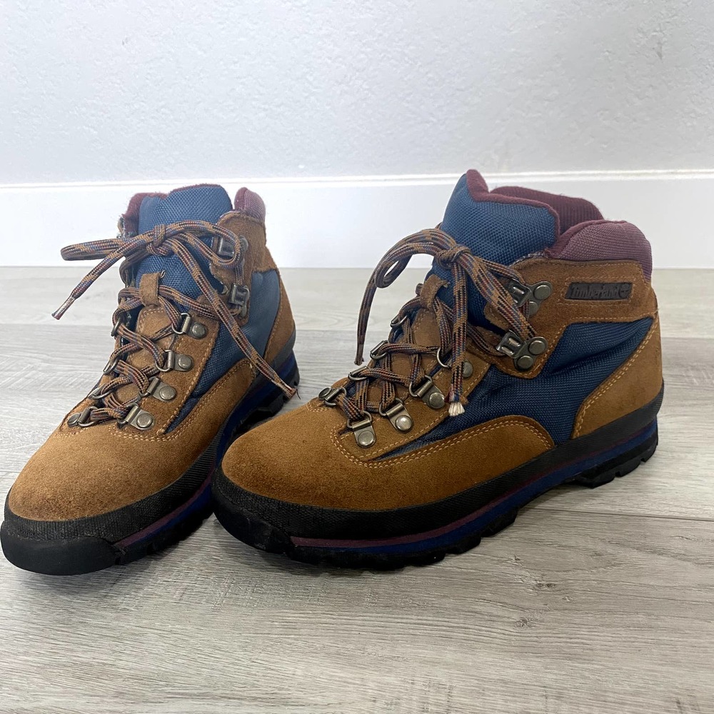 Vintage Timberland Alpine Brown Suede Hiking Boots - Size 7